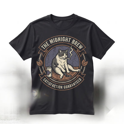 Smoking Cigarette Cat Meme Funny Gen Z Joke Brainrot Pet Lover Gift Graphic Unisex TShirt