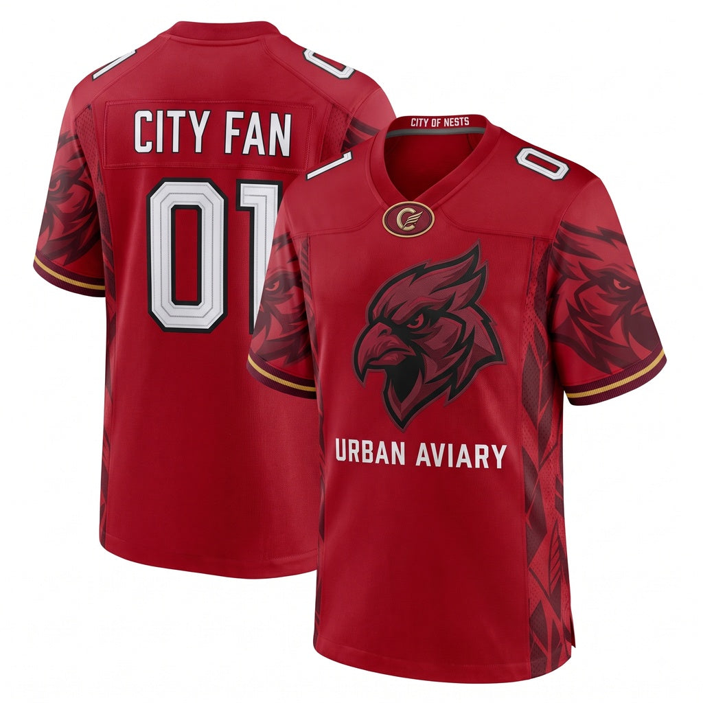 Unisex Stitched Mesh Football Fan Jersey - Breathable Lightweight Game Day Athletic Shirt