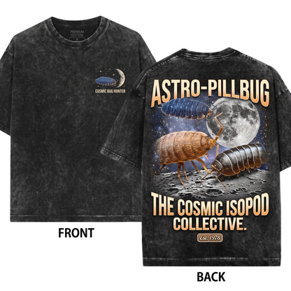 Three Isopod Moon Funny 90s Vintage Aesthetic Graphic Retro Pill Bug Woodlouse Ironic Wolf Parody Gift Roly Poly Unisex