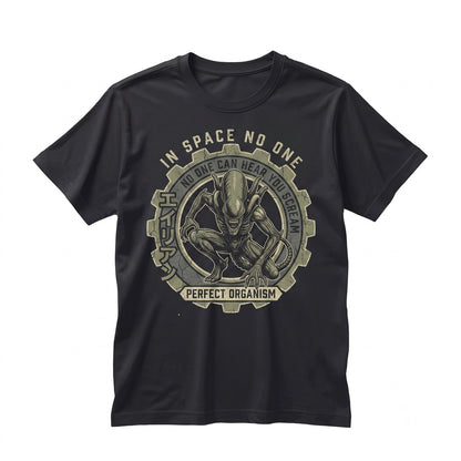Extraterrestrial Creature Retro Sci-Fi Horror Movie Aesthetic Japanese Graphic Unisex TShirt