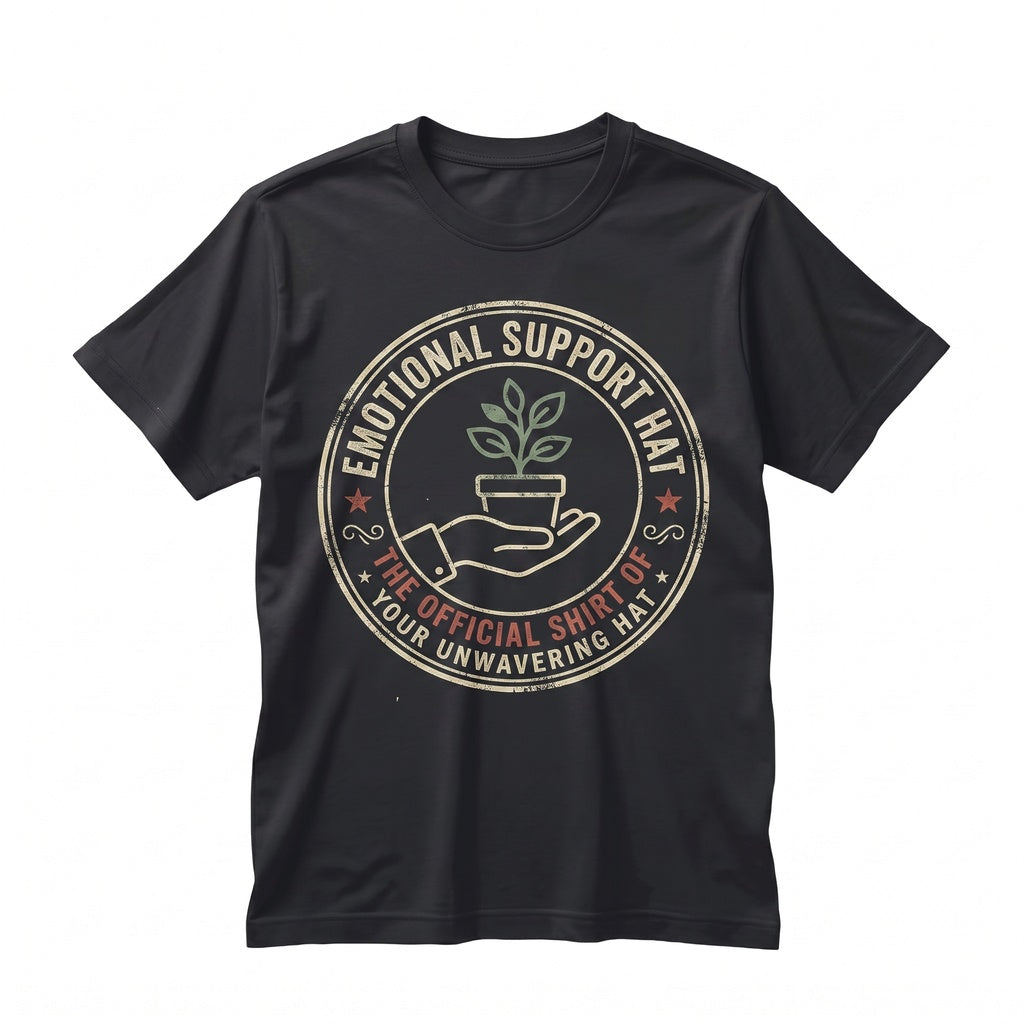 Emotional Support Funny Baseball Cap Embroidered Cotton Adjustable Novelty Mental Health Humor Gift for Men Women Unisex TShirt