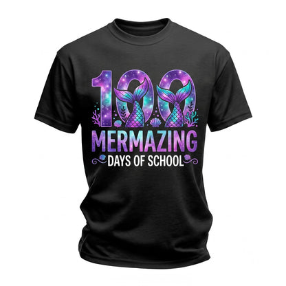100th Mermazing Days Of School Mermaid Cute Girls Student Teacher Gift Unisex TShirt