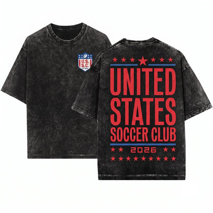 2026 US Soccer Fan Graphic Tournament Apparel Unisex Wash T-Shirt