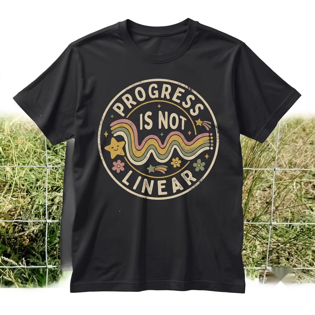 Inspirational Teacher Rainbow Graphic Every Step Forward Matters Positive Growth Mindset Classroom Gift Apparel Unisex TShirt