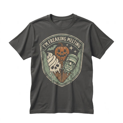 Im Freaking Melting Ice Cream Graphic Halloween Summer Vibes Unisex TShirt