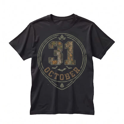 Vintage Duck Camo Halloween October 31 Fall Vibes Crewneck Unisex TShirt