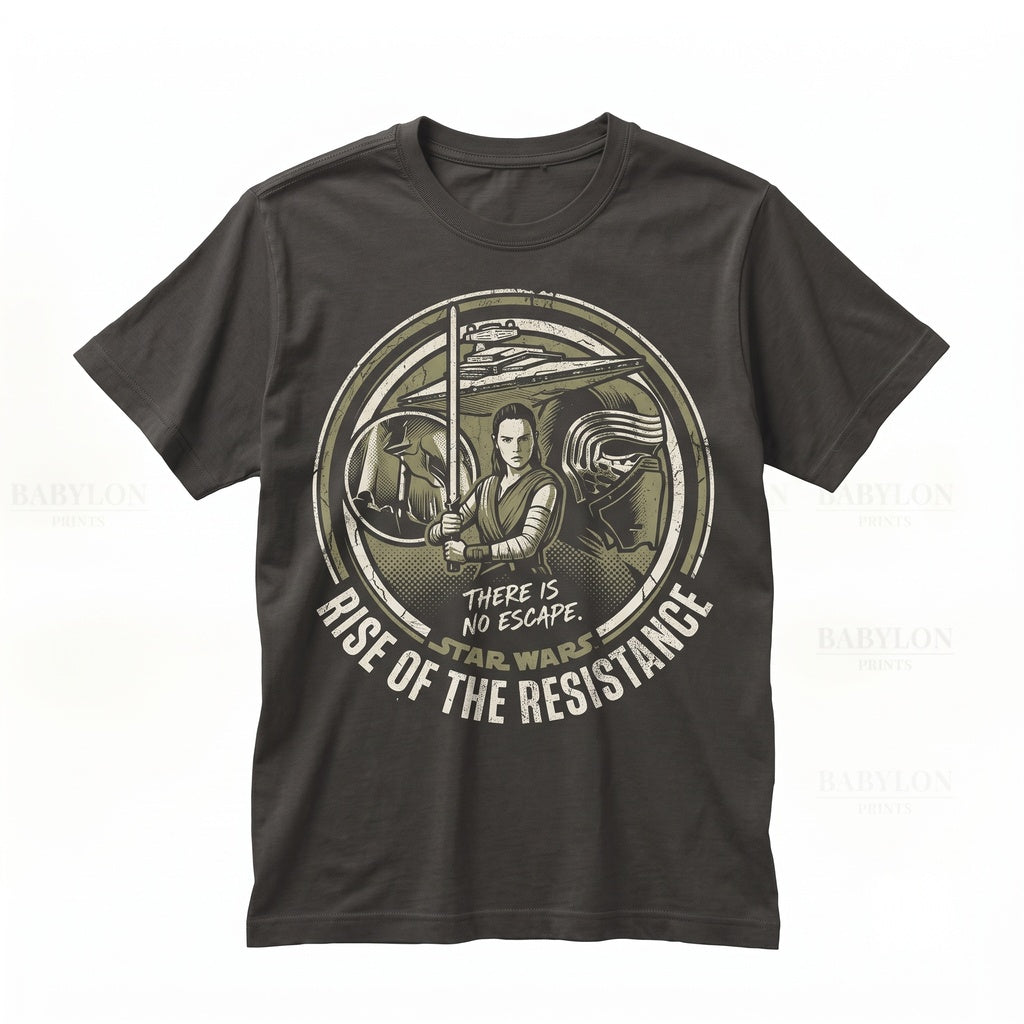 Vintage Rise of the Resistance Kylo Ren Theme Park Graphic Apparel Unisex TShirt