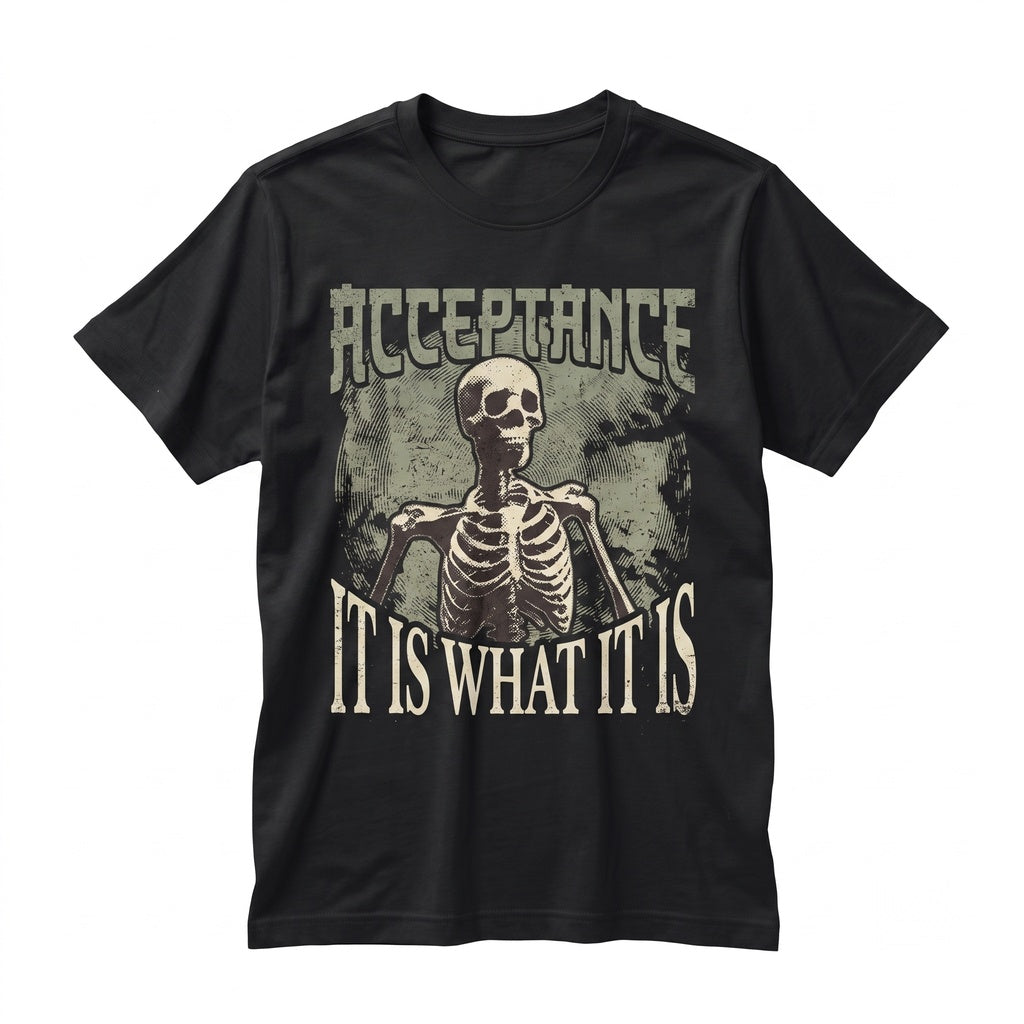Funny Japanese Skeleton Graphic Aesthetic Harajuku Streetwear Vintage Cotton Unisex TShirt