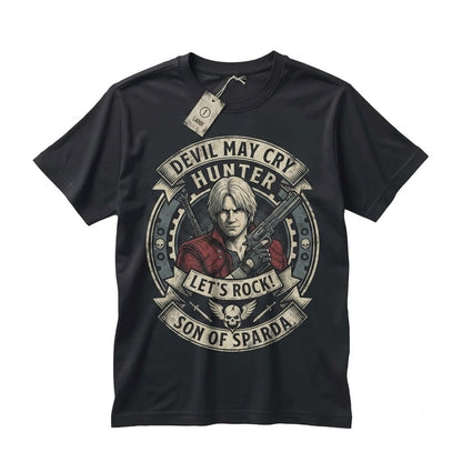 Dante Demon Hunter Shooting Gunslinger Graphic Cotton Graphic Unisex TShirt