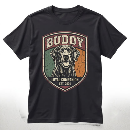 Personalized Retro Sunset Pet Photo Portrait Gift Cat Dog Graphic Unisex TShirt