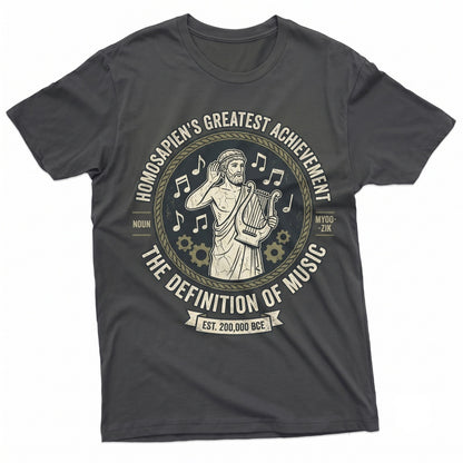 Music Definition Teacher Gift Musician Birthday Band Lover Apparel Unisex TShirt