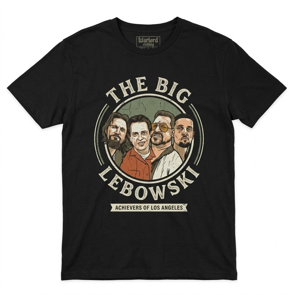 The Dude Abides Bowling Cult Comedy Movie Graphic Vintage 1990s Pop Culture Apparel Unisex TShirt
