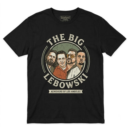 The Dude Abides Bowling Cult Comedy Movie Graphic Vintage 1990s Pop Culture Apparel Unisex TShirt