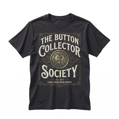 Vintage Button Collector Graphic Apparel, Retro Sewing Crafter Gift Unisex TShirt