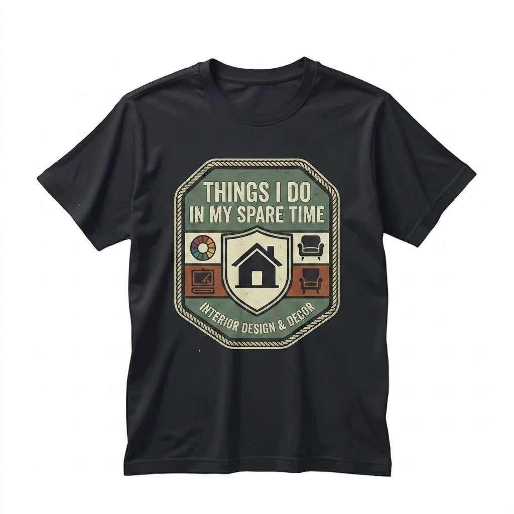 Funny Interior Design Things I Do In My Spare Time Decorator Hobby Graphic Unisex TShirt