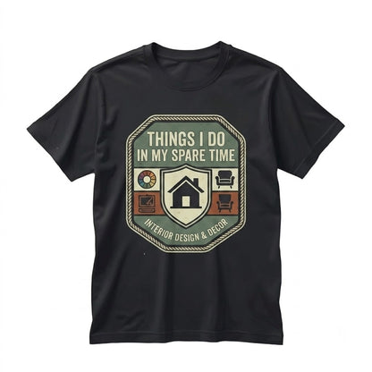 Funny Interior Design Things I Do In My Spare Time Decorator Hobby Graphic Unisex TShirt