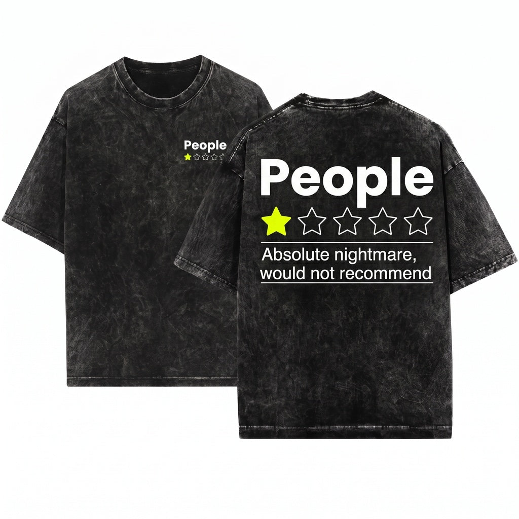 Introvert People Would Not Recommend Humorous Gift Ideas Unisex Wash T-Shirt