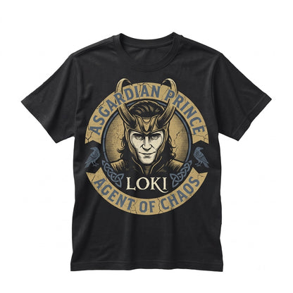 Vintage Retro Loki God of Mischief Graphic Print Gifts Unisex TShirt