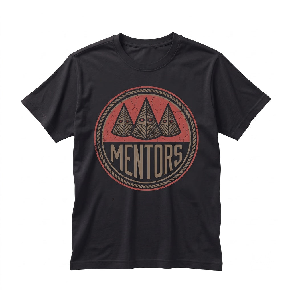 Mentors Vintage Punk Rock Band Graphic Short Sleeve Black Unisex TShirt