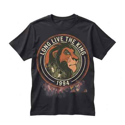 Vintage African Lion Villain Scar Graphic World Trip Vacation Gift Unisex TShirt