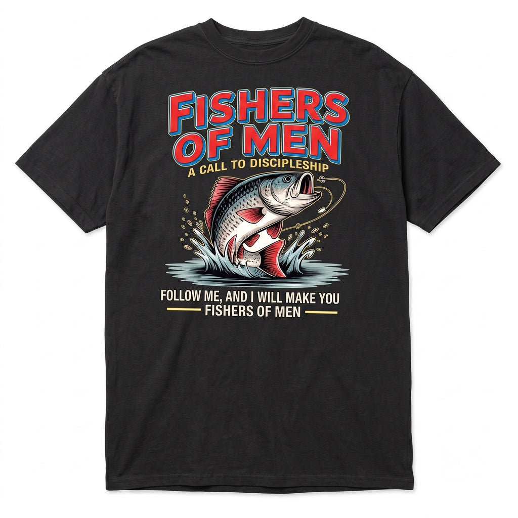 Fishers of Men Christian Fishing Discipleship Faith Fisherman Gift Unisex TShirt