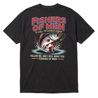 Fishers of Men Christian Fishing Discipleship Faith Fisherman Gift Unisex TShirt