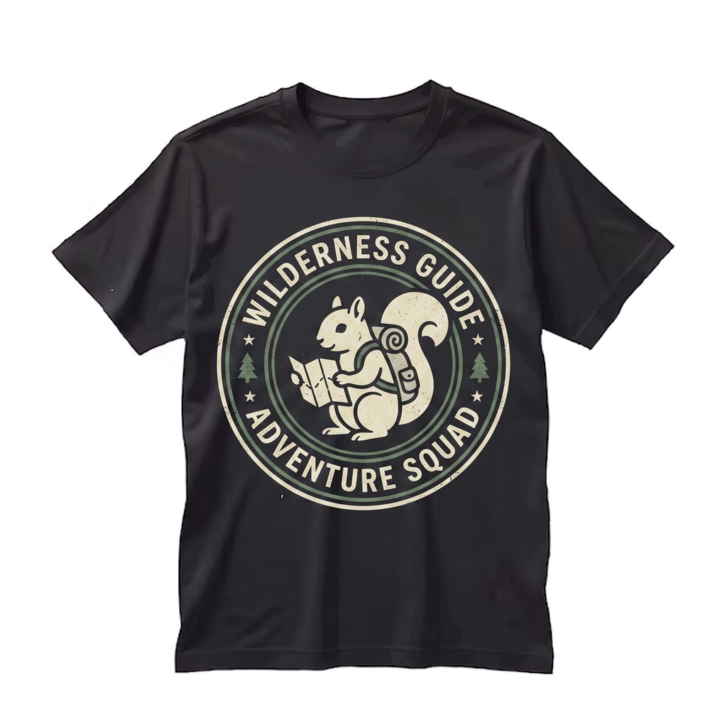 Vintage Explorer Squirrel Woodland Hiking Nature Lover Outdoor Camping Graphic Gift Unisex TShirt