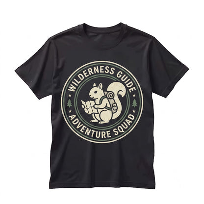 Vintage Explorer Squirrel Woodland Hiking Nature Lover Outdoor Camping Graphic Gift Unisex TShirt