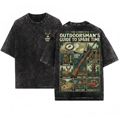 Things I Do In My Spare Time Deer Hunting Outdoorsman Dad Gift Hobby Apparel Unisex Wash T-Shirt