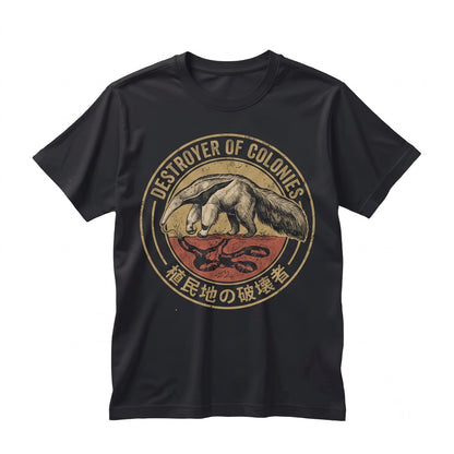 Destroyer of Colonies Anteater Graphic Vintage Funny Wildlife Crewneck Unisex TShirt