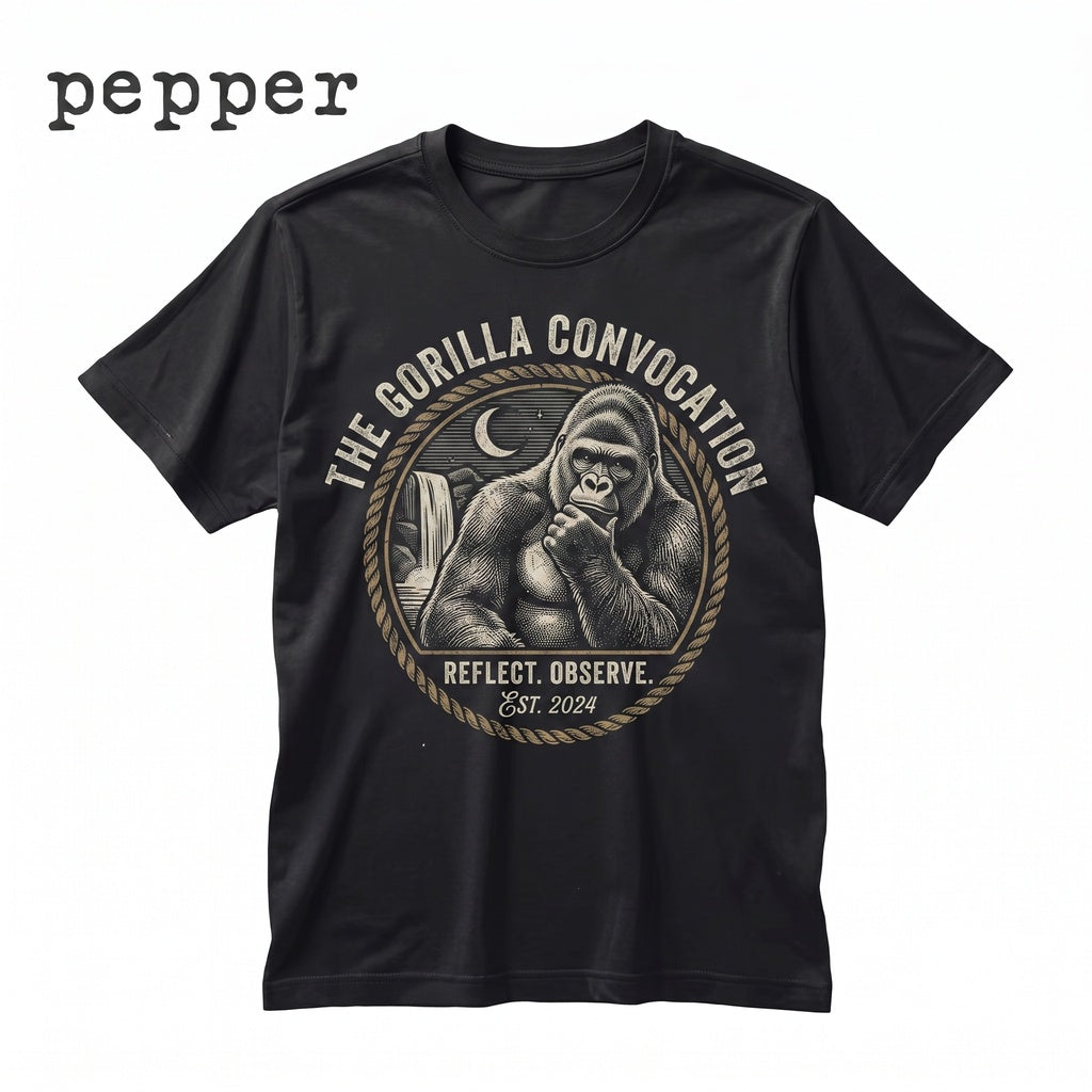 Vintage 90s Retro Animal Graphic Gorilla Howling To The Moon Japanese Ape Unisex TShirt