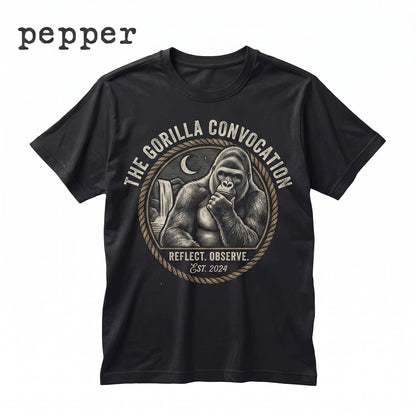 Vintage 90s Retro Animal Graphic Gorilla Howling To The Moon Japanese Ape Unisex TShirt