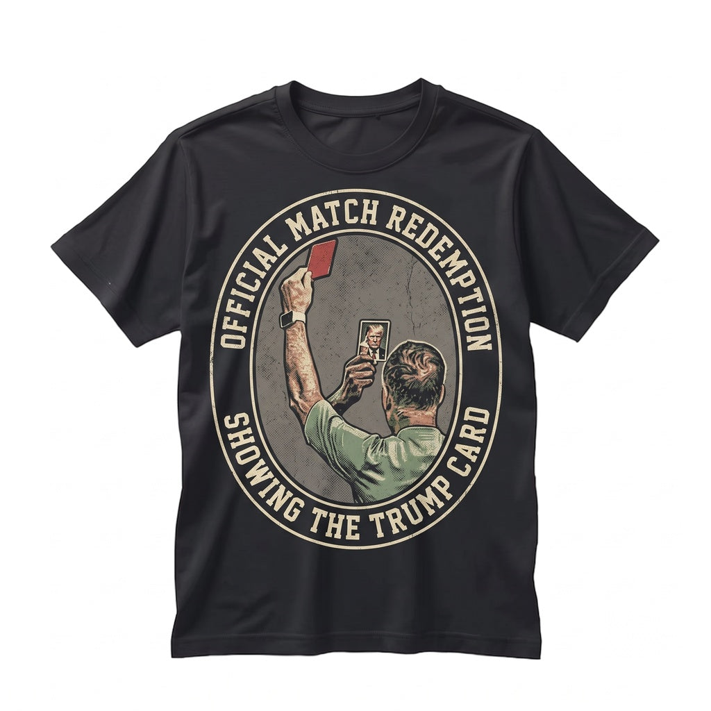 Funny Soccer Referee Red Card Meme Graphic Tee, Humor Sports Fan Novelty Apparel, Unisex TShirt