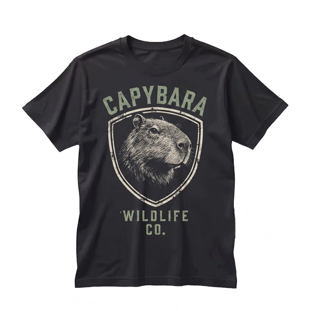 Cute Capybara Animal Graphic Nature Lover Gift Funny Chill Forest Wildlife Aesthetic Top Unisex TShirt