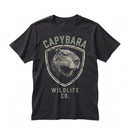 Cute Capybara Animal Graphic Nature Lover Gift Funny Chill Forest Wildlife Aesthetic Top Unisex TShirt