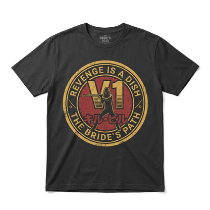 The Bride Minimal Revenge Cult Film Graphic Katana Martial Arts Cinema Clothing Unisex TShirt