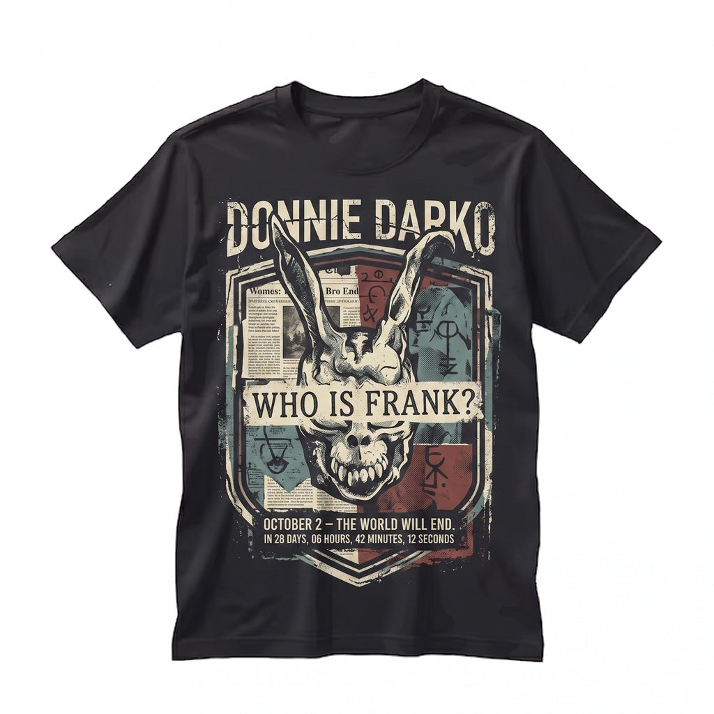 Retro Y2K Dark Evil Bunny Cult Classic Horror Movie Graphic Print Unisex TShirt