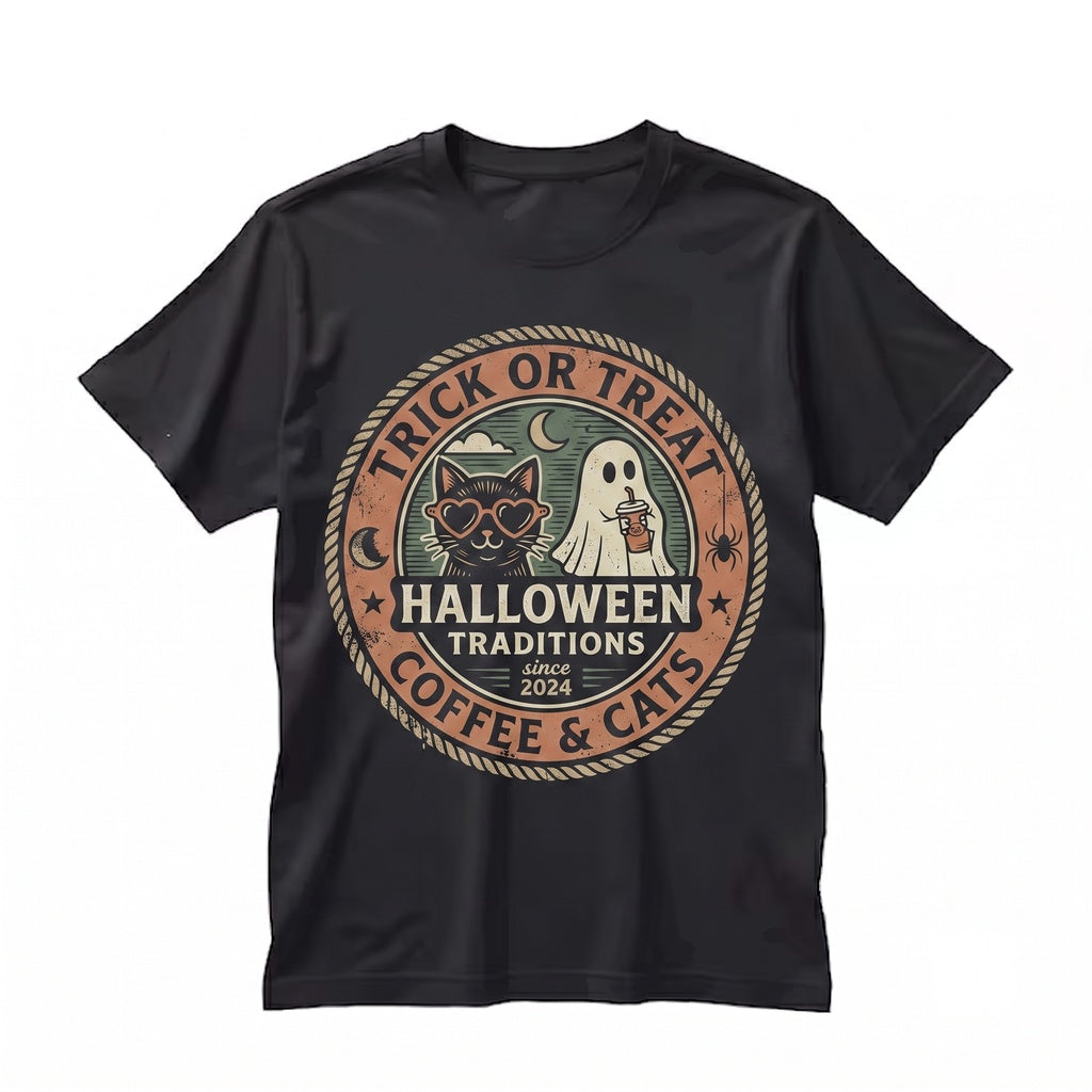 Retro Halloween Spooky Pumpkin Graphic Cute Autumn Trick Or Treat Seasonal Gift Apparel Unisex TShirt