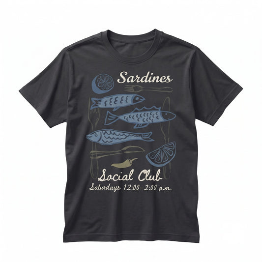 Vintage Portugal Coastal Sardine Graphic Retro Ocean Travel Souvenir Unisex TShirt