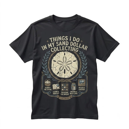 Sand Dollar Distressed Graphic Seashell Collector Coastal Aesthetic Unisex TShirt