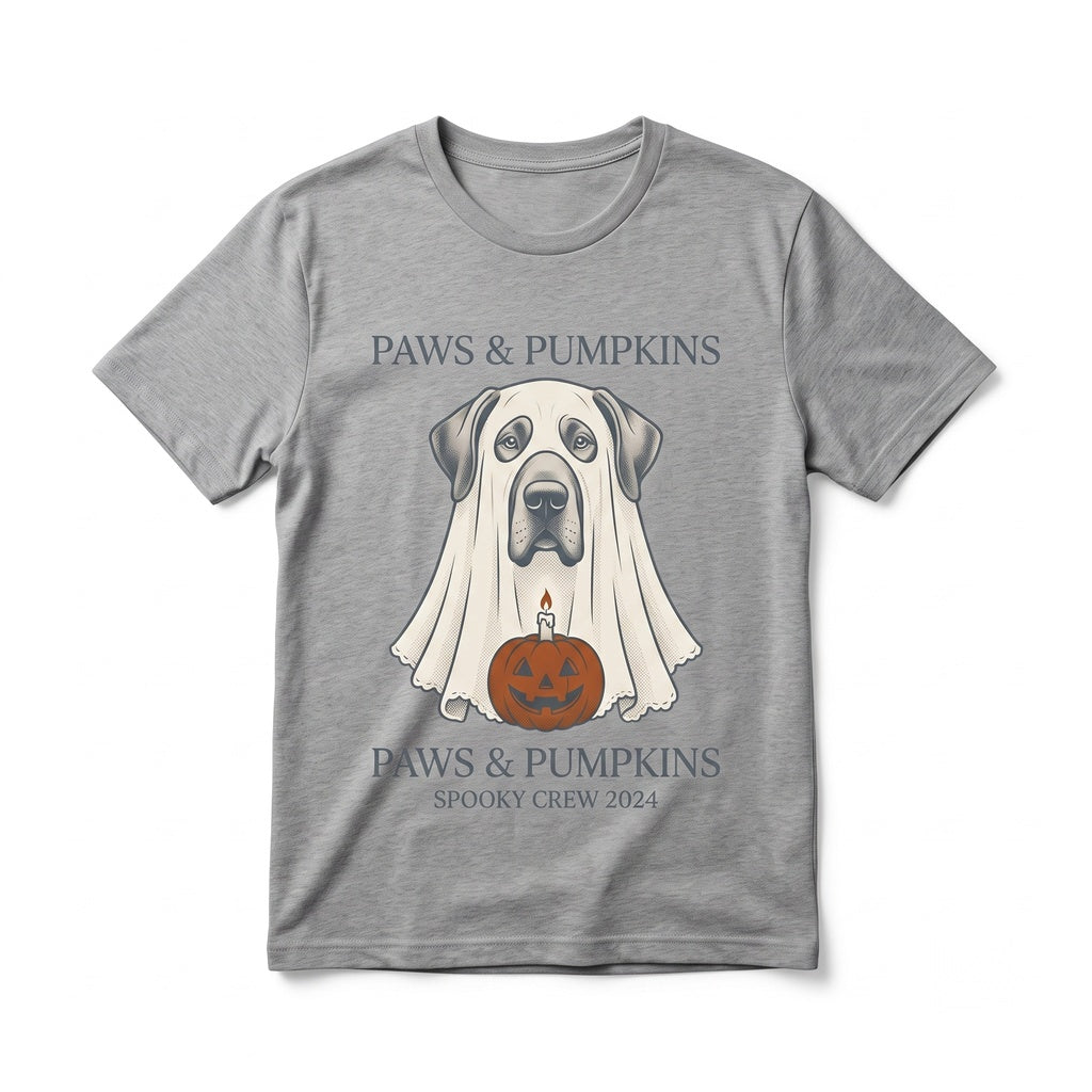 Halloween Ghost Dog Crewneck Sweater, Spooky Season Puppy Canine Graphic Pullover, Fall Unisex TShirt