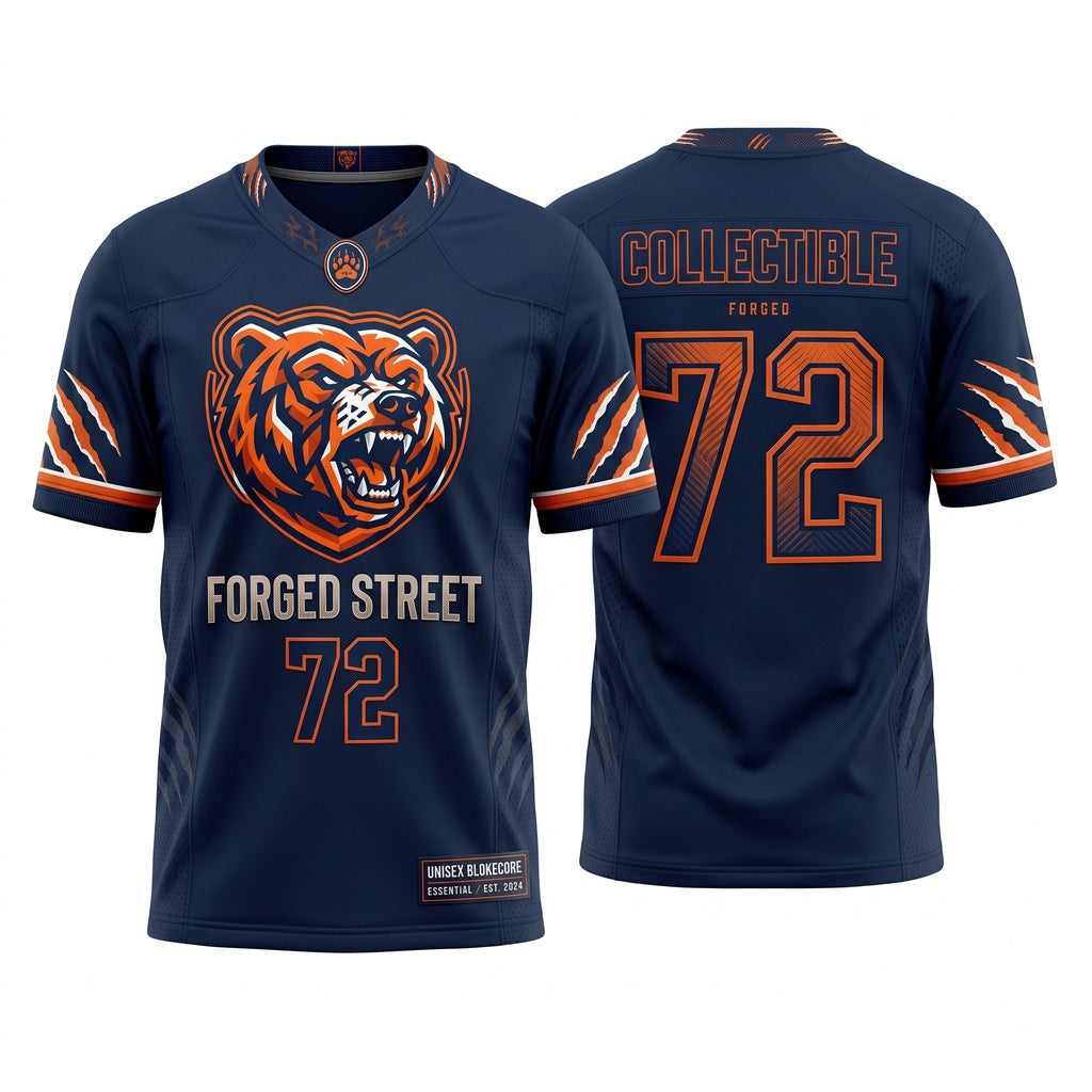 Unisex Lightweight Football Game Day Fan Jersey - Breathable Stitched Mesh Athletic Wear