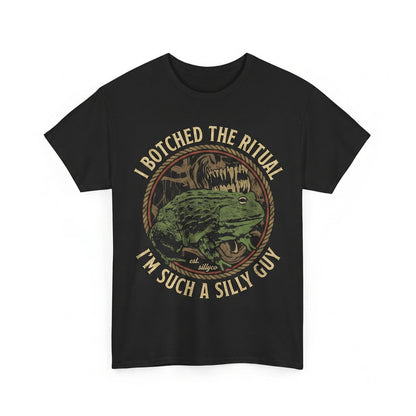 I Botched The Ritual Vintage Japanese Frog Graphic Magic Summoning Humor Cotton Apparel Unisex TShirt