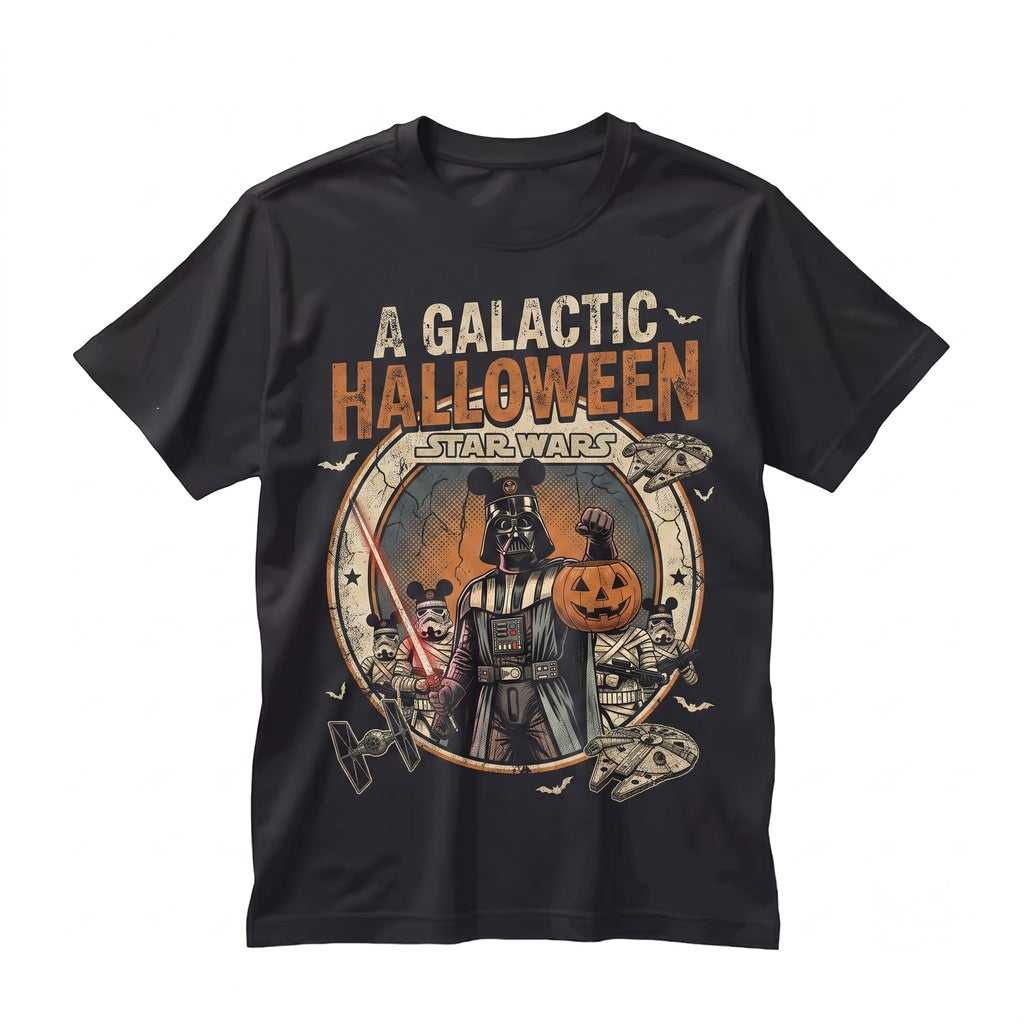 Dark Lord Pumpkin Halloween Graphic Spooky Season Funny Sci-Fi Fall Gift Unisex TShirt
