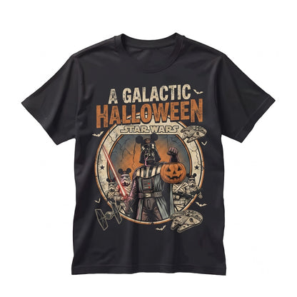Dark Lord Pumpkin Halloween Graphic Spooky Season Funny Sci-Fi Fall Gift Unisex TShirt