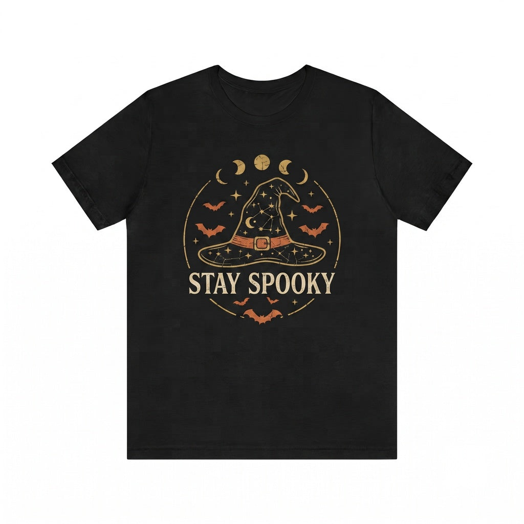 Vintage Black Cat Stay Spooky Pumpkin Lover Gift Unisex TShirt