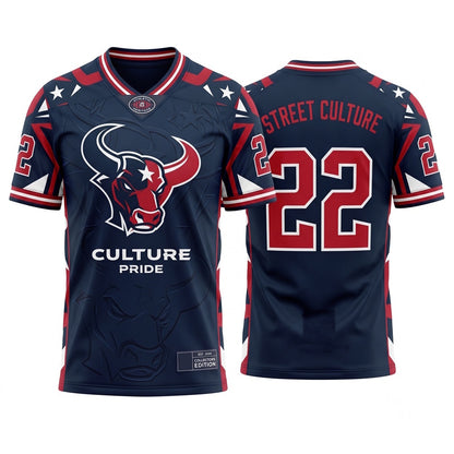 Unisex Game Day Football Fan Jersey - Stitched Breathable Athletic Mesh Top
