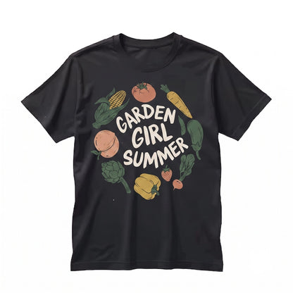 Vegetable Garden Plant Lover Summer Farmer Botanical Graphic Cotton Gift Unisex TShirt