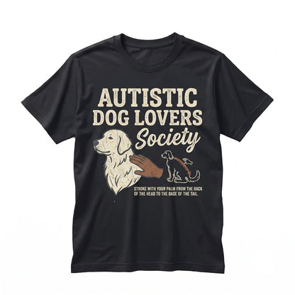 Autistic Dog Lovers Society Autism Awareness Vintage 90s Graphic Unisex TShirt