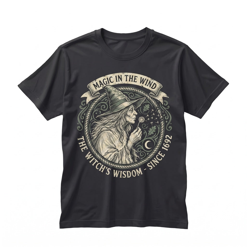 Vintage Witch Halloween Graphic Dark Academia Aesthetic Gothic Apparel Gift Unisex TShirt